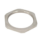 Шестигранная гайка: 2 шт/уп, резьба M50 x 1,5 мм, никелированная латунь (PN# BMBL-07)