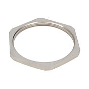 Шестигранная гайка: 2 шт/уп, резьба M63 x 1,5 мм, никелированная латунь (PN# BMBL-08)