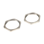 Шестигранная гайка EMC: 2 шт/уп, резьба M40 x 1,5 мм, никелированная латунь (PN# BMEL-06)