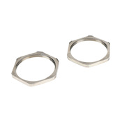 Шестигранная гайка EMC: 2 шт/уп, резьба M63 x 1,5 мм, никелированная латунь (PN# BMEL-08)