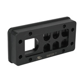 Каркас системы кабельных вводов: черный, (6) маленьких и (1) больших отверстий (PN# BPA-S-07-2-0)