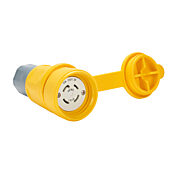 Водонепроницаемый разъем с замком: с крышкой, 30 А, 250 В переменного тока (PN# BRY29W75)