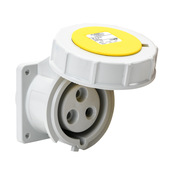 Водонепроницаемая розетка с одним штифтом и гильзой: 30 А, 125 В переменного тока (PN# BRY330R4W)