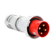 Водонепроницаемая вилка со штифтом и гильзой: 100 А, 480 В переменного тока (PN# BRY4100P7W)