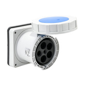 Водонепроницаемая розетка с одним штифтом и гильзой: 100 А, 120/208 В переменного тока (PN# BRY5100R9W)