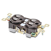 Промышленная дуплексная прямая розетка для тяжелых условий эксплуатации: 20 А, 125 В переменного тока (PN# BRY5362)