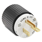 Промышленная прямая вилка для тяжелых условий эксплуатации: 20 А, 250 В переменного тока (PN# BRY5466NP)