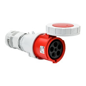 Водонепроницаемый штыревой и гильзовый разъем: 60 А, 277/480 В переменного тока (PN# BRY560C7W)