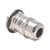 Кабельный ввод ЭМС: 5 шт/уп, тип резьбы PG11, никелированная латунь, IP68 (PN# BSEM-E3-PG11T-WCL)