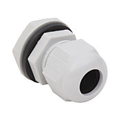 Кабельный ввод: 5 шт/уп, резьба 1/2 дюйма NPT, полиамид, IP68 (PN# BSPBX-12-W)