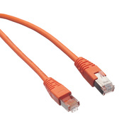 Прямой соединительный кабель Cat5e Ethernet: длина кабеля 14 футов, оранжевый (PN# C5E-STPOR-S14)
