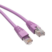 Прямой соединительный кабель Cat5e Ethernet: длина кабеля 25 футов, фиолетовый (PN# C5E-STPPL-S25)