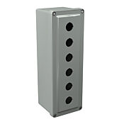 Корпус кнопки: 11 x 4 x 4 дюйма, настенное крепление, полиэстер, армированный стекловолокном (PN# CO6PB22)