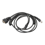 Спиральный соединительный кабель: 8 футов, 10-контактный разъем RJ45 на 9-контактный разъем D-sub (артикул № CRA-C501-C298)