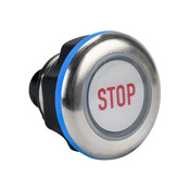 Caneo Series10 Гигиенический емкостной кнопочный сенсорный переключатель: IP69K, динамический, светодиодная подсветка (PN# CS10HMSDT-C11-054C)