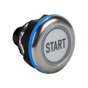 Caneo Series10 Гигиенический емкостной кнопочный сенсорный переключатель: IP69K, динамический, светодиодная подсветка (PN# CS10HMSDT-C17-0306)