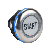 Caneo Series10 Гигиенический емкостной кнопочный сенсорный переключатель: IP69K, динамический, светодиодная подсветка (PN# CS10HMSDT-C17-030A)