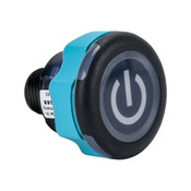 Стандартный емкостной кнопочный сенсорный переключатель Caneo Series10: IP69K, статический, светодиодная подсветка (PN# CS10KMLDT-B14-054A)