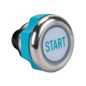 Емкостной кнопочный сенсорный переключатель Caneo Series10 из нержавеющей стали: IP69K, динамический, светодиодная подсветка (PN# CS10SMDTDT-C10-0448)