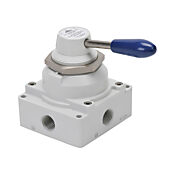 пневматический ручной клапан: 4-ходовой (4-ходовой) (PN# CVR-448D4-HL)