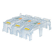 Крышка модульного блока предохранителей: индикация, для 600 В, 200 А, класс J (PN# CVRI-J-60200-M-3)