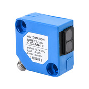 Прямоугольный фотодатчик: диапазон 600 мм, рассеянный (PN# CX3-AN-1F)