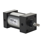 Пневматический цилиндр: рулевая тяга NFPA, диаметр отверстия 2-1/2 дюйма, ход поршня 2 дюйма (номер по каталогу D240020DT-M)