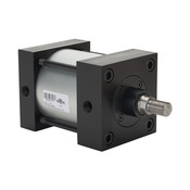 Пневматический цилиндр: рулевая тяга NFPA, диаметр отверстия 4 дюйма, ход поршня 2 дюйма (номер по каталогу D264020DT-M)