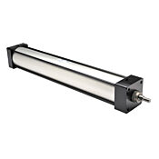 Пневматический цилиндр: рулевая тяга NFPA, диаметр отверстия 2-1/2 дюйма, ход поршня 16 дюймов (номер по каталогу D40160DT-M)