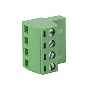 Клеммная вилка: 100 шт/уп, 4-контактная, для клеммной колодки серии DN-EMXM1 или DN-EMXDV (PN# DN-4PLUG)