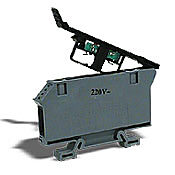 Клеммная колодка с винтовой защитой цепи: 10 шт/уп, серые, 20-6 AWG (PN# DN-F6L220)