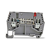 Клеммная колодка с винтовой защитой цепи: 5 шт/уп, серые, 24-12 AWG (PN# DN-FE2L12-5)