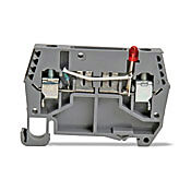 Клеммная колодка с винтовой защитой цепи: 50 шт/уп, серые, 24-10 AWG (PN# DN-FE4L12)