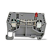 Клеммная колодка с винтовой защитой цепи: 5 шт/уп, серые, 24-10 AWG (PN# DN-FE4L12-5)