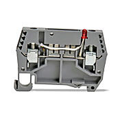 Клеммная колодка с винтовой защитой цепи: 50 шт/уп, серые, 24-10 AWG (PN# DN-FE4L24)