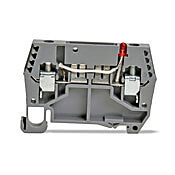 Клеммная колодка с винтовой защитой цепи: 5 шт/уп, серые, 24-10 AWG (PN# DN-FE4L24-5)