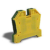 Клеммная колодка с винтовым заземлением: 25 шт/уп, зеленый и желтый, 14–4 AWG (PN# DN-G4)