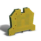 Клеммная колодка с винтовым заземлением: 50 шт/уп, зеленый и желтый, 22–8 AWG (PN# DN-G8)