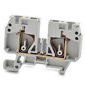 Безвинтовая одноуровневая проходная клеммная колодка: 50 шт/уп, серые, 22-8 AWG (PN# DN-Q8-A)