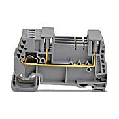 Безвинтовая вставная одноуровневая проходная клеммная колодка: 32 шт/уп, серые, 24–12 AWG (PN# DN-QEMXM1)