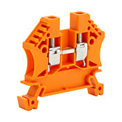 Винтовая одноуровневая проходная клеммная колодка: 100 шт/уп, оранжевого цвета, 24-10 AWG (PN# DN-T10ORG-A)