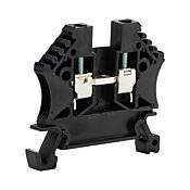 Винтовая одноуровневая проходная клеммная колодка: 100 шт/уп, черные, 24-12 AWG (PN# DN-T12BLK-A)