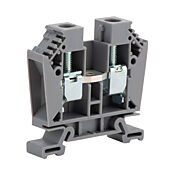 Винтовая одноуровневая проходная клеммная колодка: 25 шт/уп, серые, 14-4 AWG (PN# DN-T4)