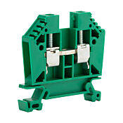 Винтовая одноуровневая проходная клеммная колодка: 50 шт/уп, зеленые, 22-8 AWG (PN# DN-T8GRN)