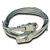 Коммуникационный кабель: 9-контактный разъем D-shell «папа» на 9-контактный разъем D-shell «мама», длина кабеля 2 м/6,6 фута (PN# DP-ABCBL-1)