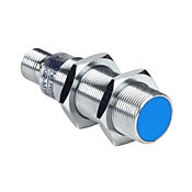 Индуктивный датчик приближения: диаметр 18 мм, корпус 63,5 мм, диапазон 12 мм (PN# DW-AS-502-M18-002)