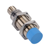 Индуктивный датчик приближения: диаметр 18 мм, корпус 63,5 мм, диапазон 12 мм (PN# DW-AS-631-M18-002)