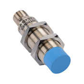 Индуктивный датчик приближения: диаметр 18 мм, корпус 63,5 мм, диапазон 12 мм (PN# DW-AS-633-M18-002)