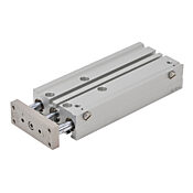 Пневматический цилиндр: двойной направляющий стержень, диаметр отверстия 12 мм, ход 100 мм (PN # E12M100MD-M)