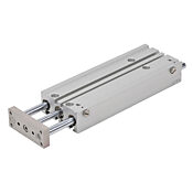 Пневматический цилиндр: двойной направляющий стержень, диаметр отверстия 12 мм, ход 125 мм (номер по каталогу E12M125MD-M)